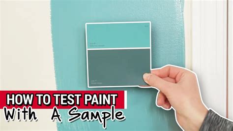 how to test paint on walls